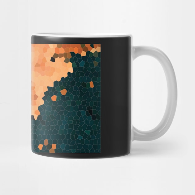 Gold Geometric Landscape by cletterle